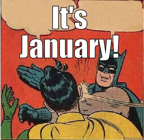 IT'S JANUARY!  Batman Slapping Robin