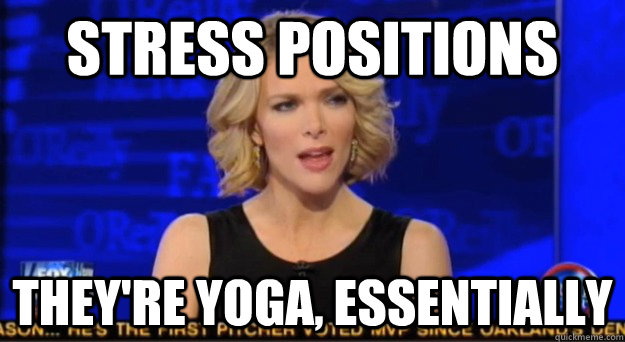 Stress positions They're Yoga, Essentially - Stress positions They're Yoga, Essentially  Megyn spins everything