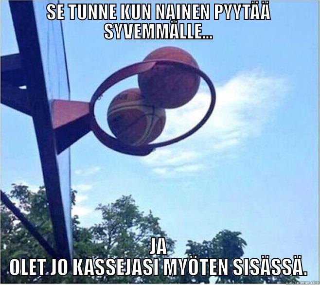 SE TUNNE KUN NAINEN PYYTÄÄ SYVEMMÄLLE... JA OLET JO KASSEJASI MYÖTEN SISÄSSÄ. Misc