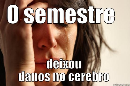 Este semestre - O SEMESTRE  DEIXOU DANOS NO CEREBRO First World Problems