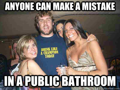 Anyone can make a mistake In a public bathroom  Ben Roethlisberger