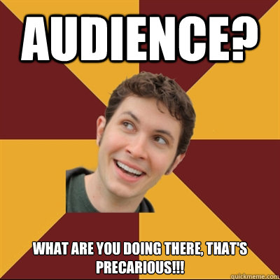 Audience?  what are you doing there, that's precarious!!! - Audience?  what are you doing there, that's precarious!!!  Tobuscus