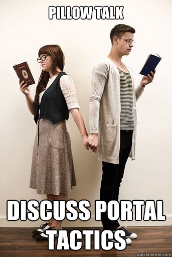 Pillow talk Discuss Portal tactics - Pillow talk Discuss Portal tactics  Nerdy Couple
