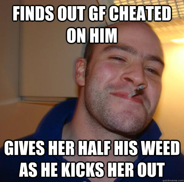 Finds out gf cheated on him gives her half his weed as he kicks her out - Finds out gf cheated on him gives her half his weed as he kicks her out  Misc