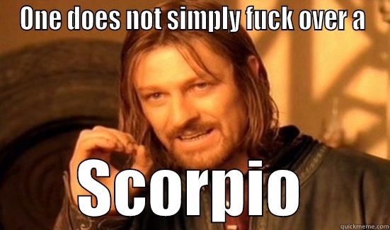 ONE DOES NOT SIMPLY FUCK OVER A SCORPIO Boromir