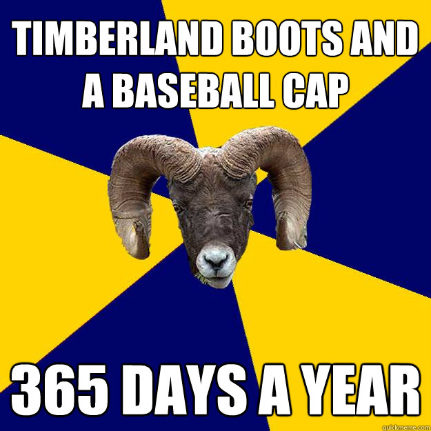 timberland boots and  a baseball cap 365 days a year - timberland boots and  a baseball cap 365 days a year  Suffolk Kid Ram