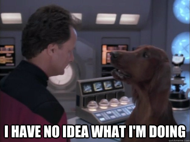  i have no idea what i'm doing -  i have no idea what i'm doing  Star Trek Dog