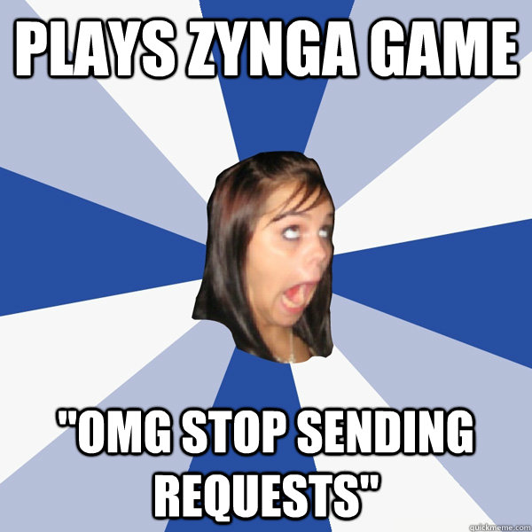 Plays Zynga Game 
