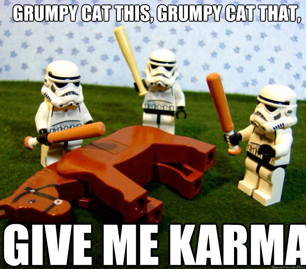 Grumpy cat this, grumpy cat that, GIVE ME KARMA - Grumpy cat this, grumpy cat that, GIVE ME KARMA  storm troopers