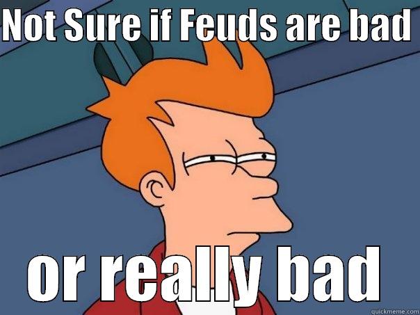 NOT SURE IF FEUDS ARE BAD  OR REALLY BAD Futurama Fry