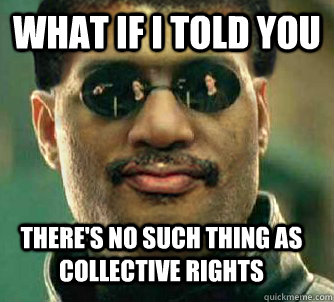 What if i told you there's no such thing as collective rights - What if i told you there's no such thing as collective rights  Neil deGrasse Tysorpheus