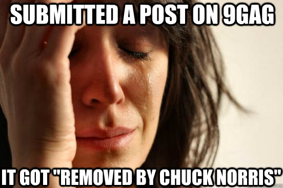 Submitted a post on 9gag It got 