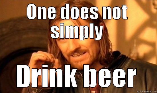 ONE DOES NOT SIMPLY DRINK BEER Boromir