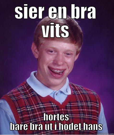eirik frogner - SIER EN BRA VITS HØRTES BARE BRA UT I HODET HANS Bad Luck Brian