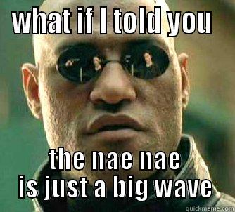 WHAT IF I TOLD YOU  THE NAE NAE IS JUST A BIG WAVE Matrix Morpheus