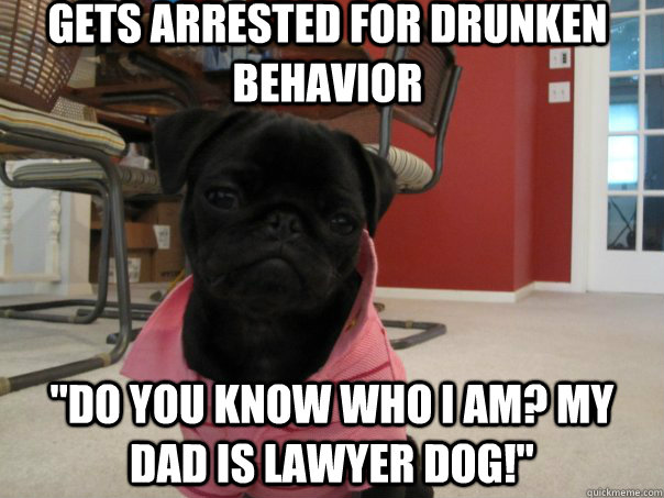 Gets arrested for drunken behavior  