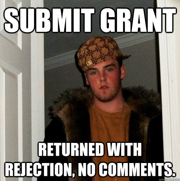 Submit Grant Returned with rejection, no comments.   Scumbag Steve