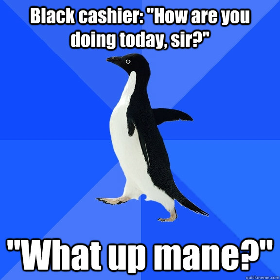 Black cashier: 