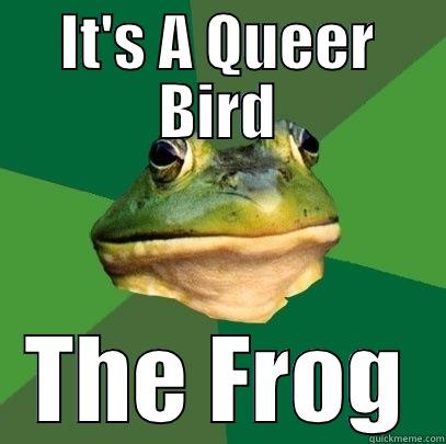 IT'S A QUEER BIRD THE FROG Foul Bachelor Frog