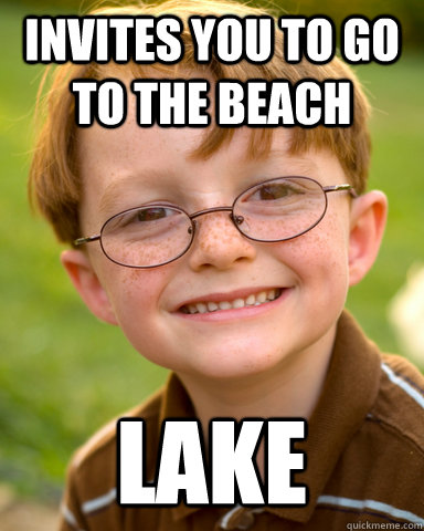 invites you to go to the beach lake  Disappointing Childhood Friend