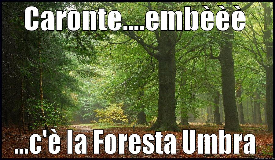 CARONTE....EMBÈÈÈ ...C'È LA FORESTA UMBRA Misc