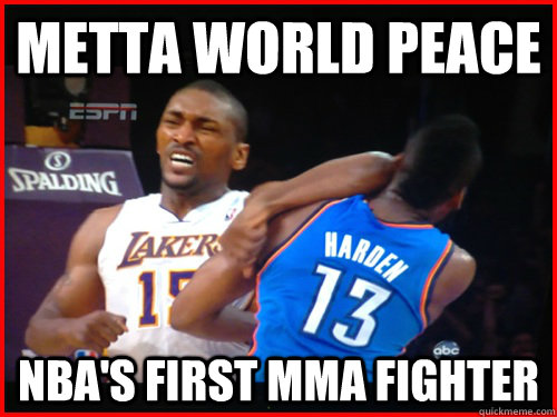 Metta world peace nba's first mma fighter  Metta World Peace
