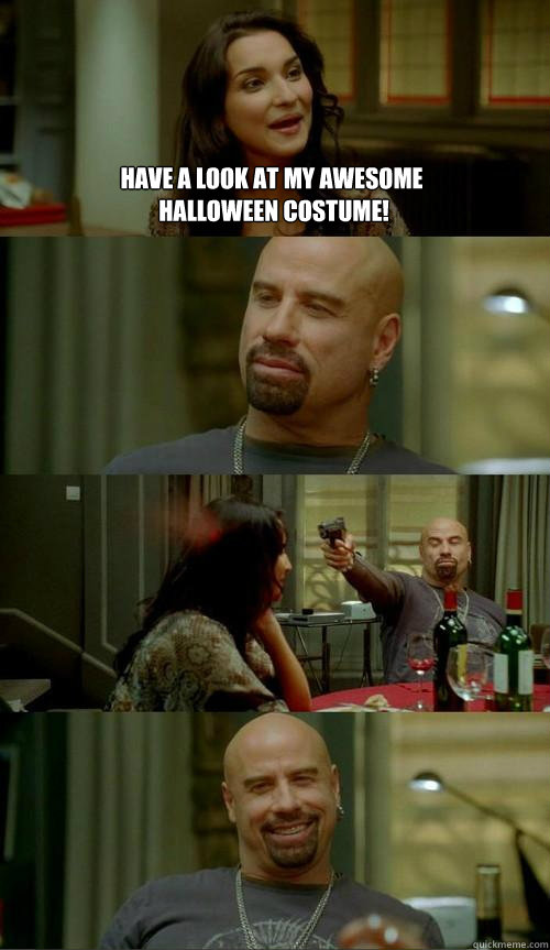 Have a look at my awesome
 Halloween costume!  Skinhead John