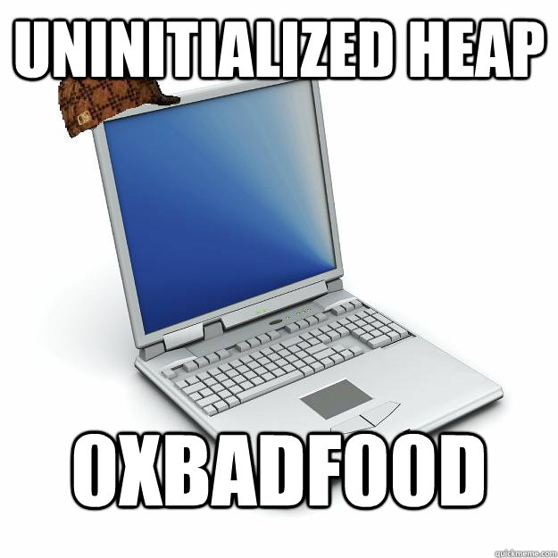 Uninitialized heap 0xbadf00d  Scumbag computer