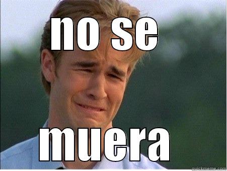 NO SE  MUERA  1990s Problems