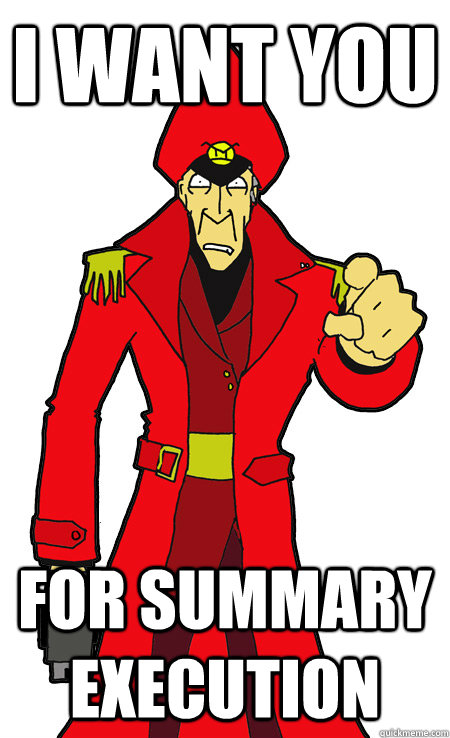 I want you for summary execution  