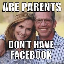  ARE PARENTS  DON'T HAVE FACEBOOK Misc