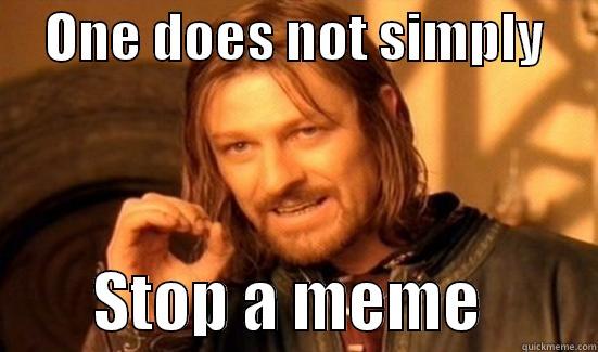     ONE DOES NOT SIMPLY              STOP A MEME         Boromir