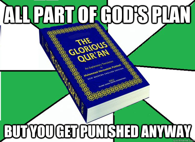 All part of God's plan But you get punished anyway - All part of God's plan But you get punished anyway  Misc