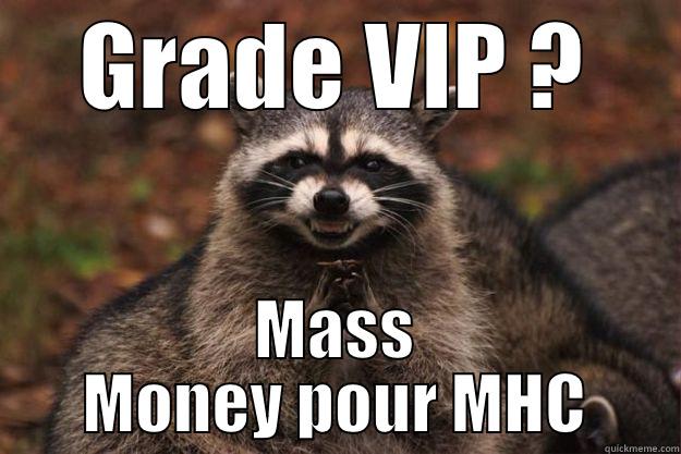 GRADE VIP ? MASS MONEY POUR MHC Evil Plotting Raccoon