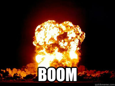  boom -  boom  boom explosion