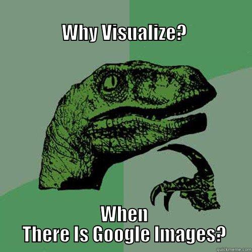                                                                 WHY VISUALIZE? WHEN THERE IS GOOGLE IMAGES? Philosoraptor