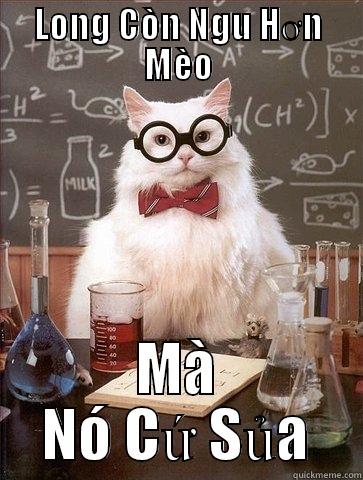 LONG CÒN NGU HƠN MÈO MÀ NÓ CỨ SỦA Chemistry Cat