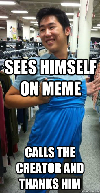 Sees himself on meme calls the creator and thanks him - Sees himself on meme calls the creator and thanks him  Sean Wang the Nice Guy