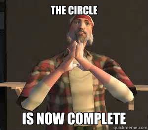 The circle is now complete - The circle is now complete  When I reached 360 comment karma