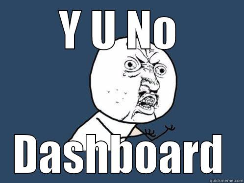 No Dashboard - Y U NO DASHBOARD Y U No