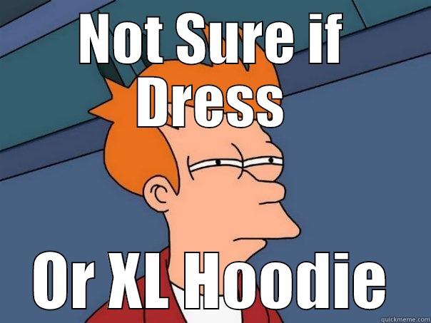 NOT SURE IF DRESS OR XL HOODIE Futurama Fry