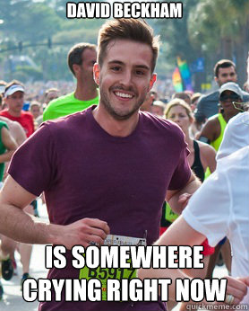 David Beckham is somewhere crying right now  Ridiculously photogenic guy