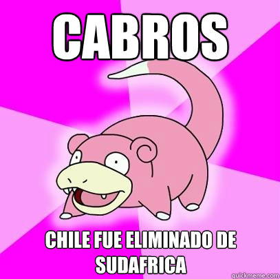 CABROS CHILE FUE ELIMINADO DE SUDAFRICA  Slowpoke