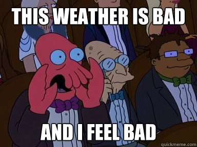 This weather is bad And I feel bad - This weather is bad And I feel bad  Critical Zoidberg