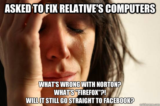 asked to fix relative's computers what's wrong with norton?
what's 