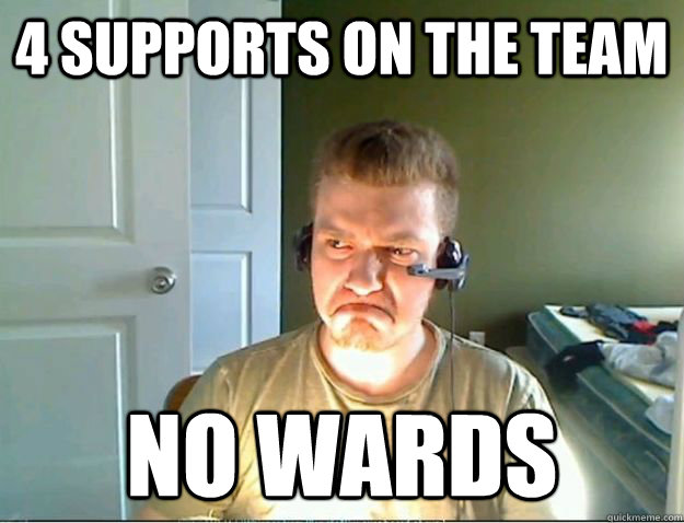 4 supports on the team No wards  AngryTestie