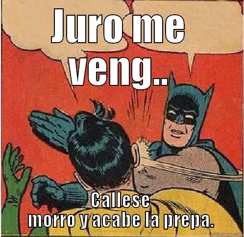JURO ME VENG.. CALLESE MORRO Y ACABE LA PREPA. Batman Slapping Robin