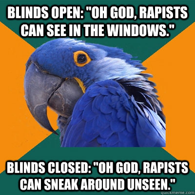 Blinds open: 