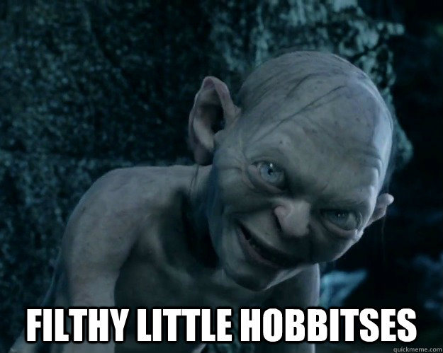 Filthy little hobbitses - Filthy little hobbitses  Combover Gollum