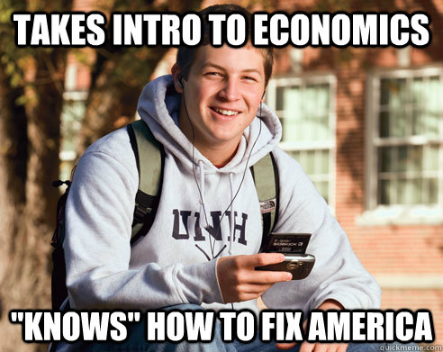 takes intro to economics 